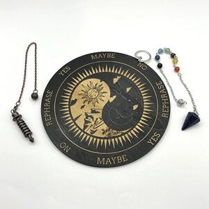 Mystical Starter Kit (Pendulums and Board w/Sacred Snake Ring) NWOT